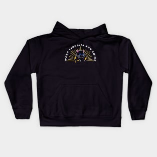 west virginia cat Kids Hoodie